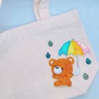 作品くまちゃん キャンバス トートバッグ 🧸