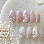 作品ネイルチップ No.123 フラワーネイル nail ジェルネイル