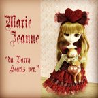 作品Marie Jeanne 『du Barry（ﾃﾞｭ・ﾊﾞﾘｰ）hearts ver. 』ドール服　プーリップ、ネオブライス、リカちゃん用アウトフィット