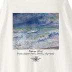 作品 ロングスリーブＴシャツ　「海の風景」Seascape／ ピエール・オーギュスト・ルノワール  ビックシルエット　コットン100%   