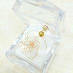 作品ホワイトローズ（白い薔薇）ディップアートフラワーのプレゼント☆大人気ギフト☆　Rin Box Pearl