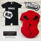 作品名前入り♪デビルＴシャツ＆ロンパース　出産祝い　男の子　ハーフバースデー　衣装　名入れ　プレゼント　干支　うし