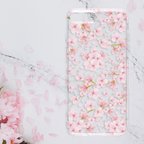 作品『満開の桜』iPhone/android 全機種 クリアケース カバー 透明 春 Cherry Blossom Japandi スマホケース 花柄 可愛い 人気 アイフォン ソフトケース グリップ