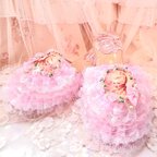 作品🌹Rococo🌹華やかレース・Room shoes・【マリーアントワネット】Pink・送料無料