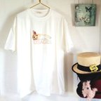 作品◆初回・現品限定特価◆XLサイズ【オーガニックコットンTシャツ】子うさぎ（生後２ヶ月）の休憩　プリントTシャツ　　男女兼用