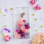 作品全機種対応iPhone Xperia Galaxy HUAWEI AQUOS OPPO  GOOGLEPIXEI ARROWSマホケース 押し花ケース 人気  押し花 ❀ケース 花束 花物語