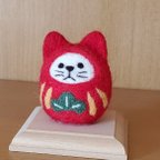 作品お正月向け　ねこだるまさん