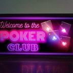 作品トランプ ポーカークラブ カジノ 博打 カードゲーム ミニチュア サイン ランプ 看板 玩具 置物 雑貨 ライトBOX