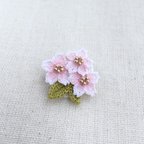 作品【小さなブローチ】サクラ　桜　さくら