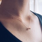 作品cube necklace①【silver925】/シンプル　キューブ　シルバー　シルバー925　シルバーネックレス　メンズネックレス　プレゼント