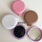 作品 【purple #32】brush  × mirrorラウンドコンパクト