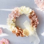 作品【azisai gradation wreath】あじさい グラデーション リース