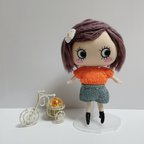 作品HNS-002 ネオンカラーのショート丈セーター  (オレンジ)イーマリーちゃん
