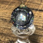 作品隕石のようなオパールの宇宙☆レジン☆キーホルダー☆ネックレス