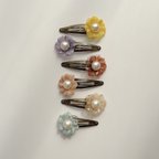 作品Retro perl flower pin