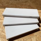 作品什器　ディスプレイ用品　木材ディスプレイ　三段ラック　マルシェ　アンティーク　棚