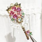 作品cherry blossoms key キーチャーム  ネックレス  ビジュー   魔法  ウェディング   プレゼント  桜