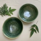 作品2つセット販売　茶碗　小鉢　皿　「深藍色茶碗」　食器　陶器　　お皿　どんぶり　