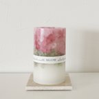 作品Small garden candle - Pink -　スモールガーデンキャンドル - ピンク -