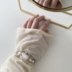 作品特集掲載【natural perl bracelet 】ブライダル　ウェディング　結婚式　二次会　パーティー　成人式　お呼ばれ　天然淡水パール シルバーブレスレット