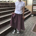 作品[受注制作]   小さいサイズ　ロングギャザーフレアースカート