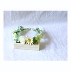 作品green×white  花冠 花かんむり キッズ ベビー ナチュラル