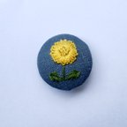 作品たんぽぽの刺繍のヘアゴム