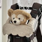 作品pさま専用☆babybjorn☆ハーモニー☆抱っこ紐カバー☆☆もくもくデザイン☆上品　華やか　かすみ草刺繍☆ピンクベージュ