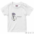 作品[ベビー] 2月生まれのためのお花Tシャツ 全3色