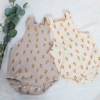 作品Baby salopette bloomers【Lemon/ pink beige】