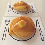 作品パンケーキブローチ ホットケーキブローチ