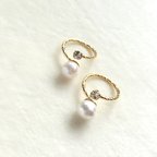 作品pearl and cottonpearl ring