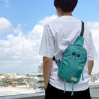 作品【Buddy Bag - ターコイズ】男女兼用ボディバッグ