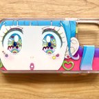 作品キラキラお目目ちゃんiPhone12ケースpink