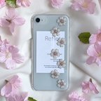 作品桜の花のphoneケース(スマホケース・iphoneケース) 花柄 さくら 春 クリアケース