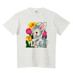 作品レトロアニマル✻ウサギ　Ｔシャツ