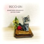 作品豆猫アーティストPECO-LIN 豆猫スタンダード〜お座りサバトラの子猫〜