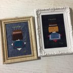 作品刺繍イラスト フォトフレーム