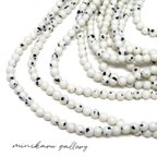 作品60pcs)4㎜ Dalmatian stone beads