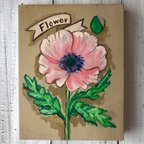 作品「Flower」F0サイズ アート作品 原画  徳島洋子作品  アクリル画 花