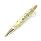 作品押花のボールペン Flower Pen 菜の花 /なのはな (黄色）TFB2020