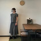 作品大人服 ハーフリネン  セットアップ　（トップス・ワンピース）