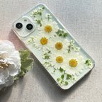 作品【ほぼ全機種対応スマホケース❁】押し花スマホケース NO.514 押し花＆レジン