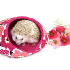 作品ハリちゃんのおやすみベッド（冬用） ポピー ピンク / Hedgehog bed for winter