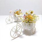 作品母の日に贈る/癒しの花カゴ自転車