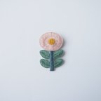 作品［受注制作］デイジーの刺繍ブローチ（pink）