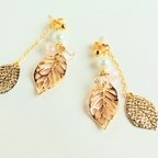 作品W☆Gold Leaf☆ピアス