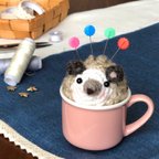 作品はりねずみ ピンクッション インスタ映えにかわいい ハリネズミ 編みぐるみ