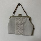 作品＊SALE＊インド刺繍ブレード【A】がま口ミニバッグ