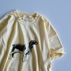 作品GW企画【〜5/6 送料無料❗️】ヴィンテージライク半袖Tシャツ / DOG / バター